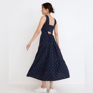 💙Madewell Cattail Cutout Midi Tiered Dress 💙